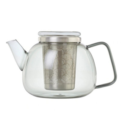 Adhoc Yuna Tea Pot With Filter 1.2LClear from B&Q