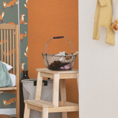 Galerie Great Kids Orange Smooth Glitter Mini Dots Wallpaper Roll from B&Q
