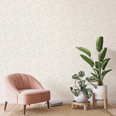 Galerie Azulejo Pink Bento Distressed Marble Crackle Wallpaper Roll from B&Q