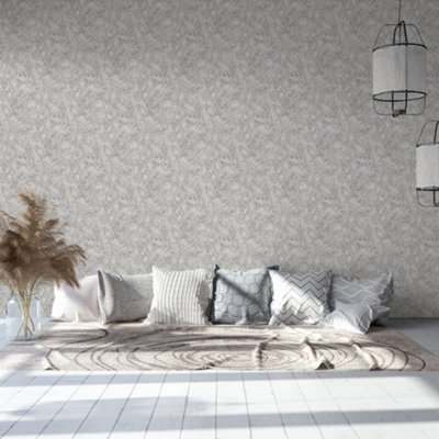 Galerie Azulejo Grey Bento Distressed Marble Crackle Wallpaper Roll from B&Q