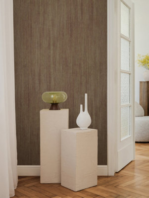 Galerie Cerra Green Riva Stripe Wallpaper from B&Q