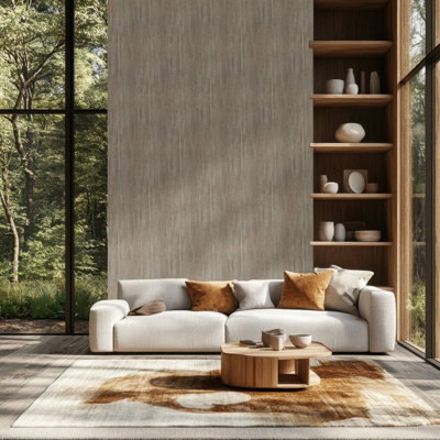 Galerie Cerra Brown Riva Stripe Wallpaper from B&Q