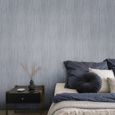Galerie Cerra Blue Riva Stripe Wallpaper from B&Q