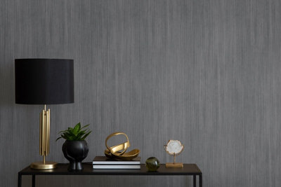 Galerie Cerra Grey Riva Stripe Wallpaper from B&Q
