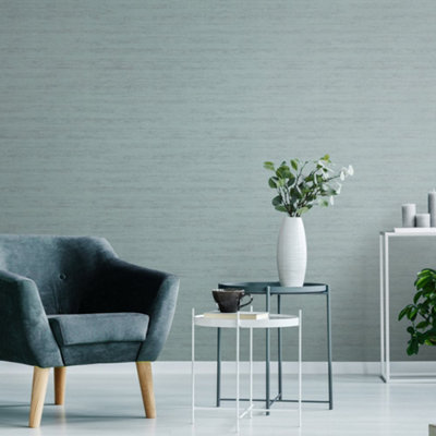 Galerie Urban Classics Steel Blue Monti Horizontal Abstract Texture Wallpaper Roll from B&Q