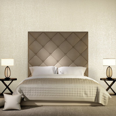 Galerie Adonea Zeus Cream White Metallic Geometric 3D Embossed Wallpaper Roll from B&Q