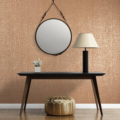 Galerie Adonea Zeus Burly Wood Metallic Geometric 3D Embossed Wallpaper Roll from B&Q