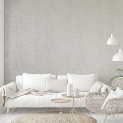 Galerie Slow Living Disty Lilac Spirit 3D Embossed Geometric Metallic Wallpaper Roll from B&Q