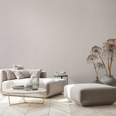 Galerie Slow Living Dusty Lilac Balance Geometric Glitter Lines Wallpaper Roll from B&Q