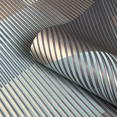 Belgravia Decor Hoxton Teal Wallpaper from B&Q