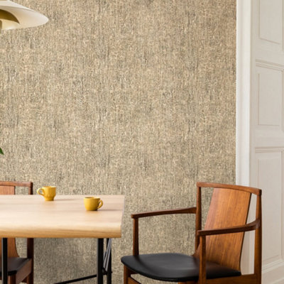 Galerie Crafted Bronze Silky Metallic Plain Base Texture Design Wallpaper Roll from B&Q