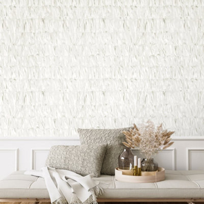 Galerie Salt Calma Himalayan Salt Shimmer Paper Strips Design Wallpaper Roll from B&Q