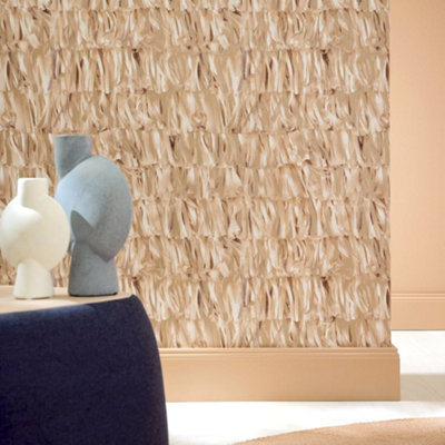 Galerie Salt Calma Come Closer Shimmer Paper Strips Design Wallpaper Roll from B&Q