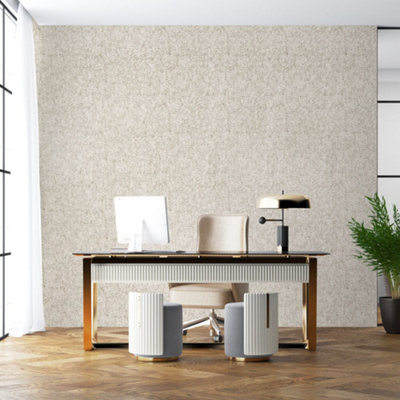 Galerie Feel Beige Glass Bead Alpine Reptile Wallpaper Roll from B&Q
