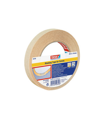 Tesa Professional Masking Tape For Curves19mm X 25M from B&Q