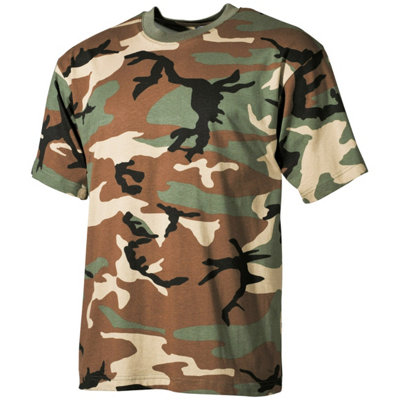 Mfh T-Shirt Woodland Size Medium from B&Q