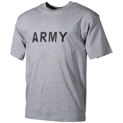 Mfh T-Shirt Grey With Army Print Size Xx Large from B&Q