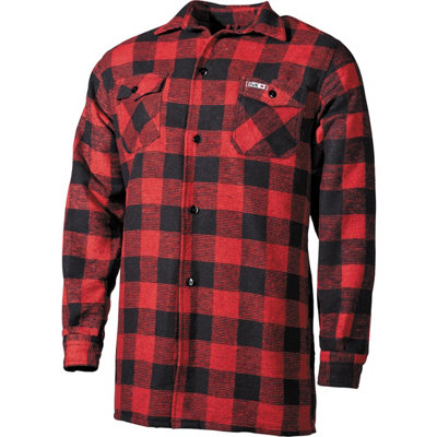MFH Fox Outdoor Lumberjack Shirt Red / Black Checkered Size Large from B&Q