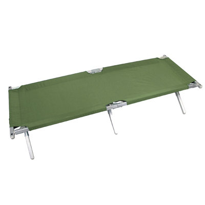 Mfh Us Army Type Aluminium Field Cot Olive from B&Q
