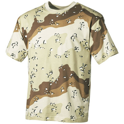 Mfh T-Shirt 6-Colour Desert Size X Large from B&Q