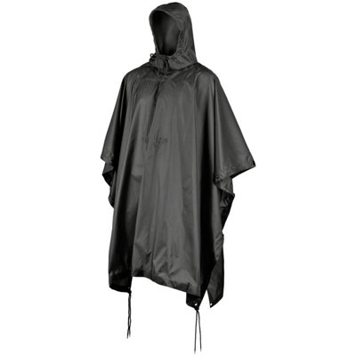 Mfh Us Poncho Ripstop Rain-Cover Black from B&Q
