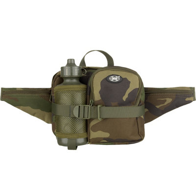 Mfh Waist Bag With Bottle Woodland from B&Q