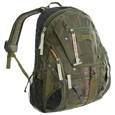 MFH Pure Trash Large Backpack Olive from B&Q