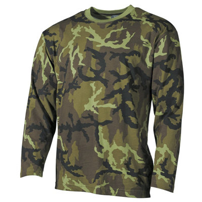 Mfh Long Sleeved T-Shirt Czech Woodland Size Small from B&Q