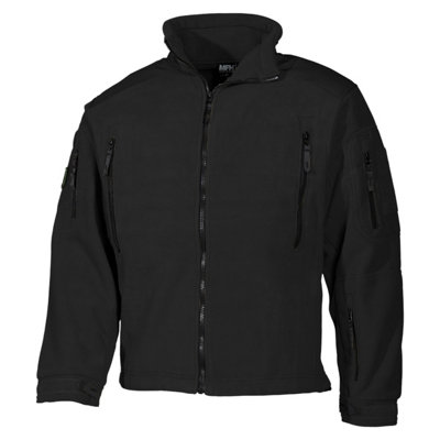 Mfh Heavy Strike Fleece Jacket Black Size Small from B&Q