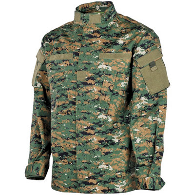 Mfh Acu Ripstop Field Jacket Digital Woodland Size Small from B&Q