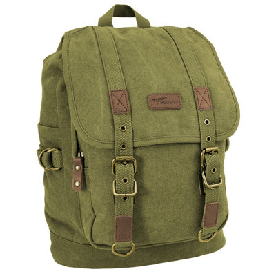 MFH Pure Trash Canvas Backpack Olive from B&Q