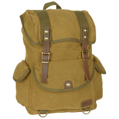 MFH Pure Trash Canvas Backpack Brown from B&Q