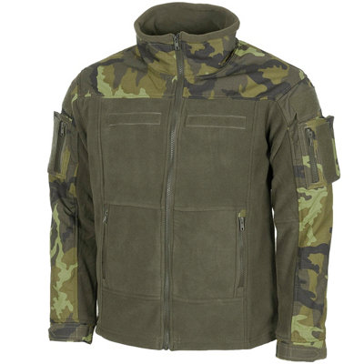 Mfh Us Combat Fleece Jacket Czech Woodland Size Medium from B&Q