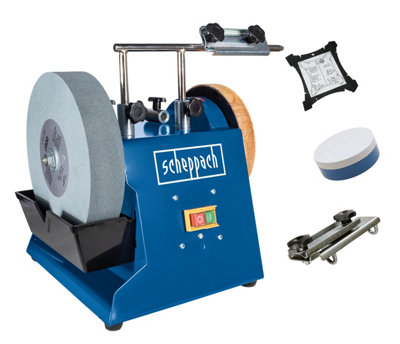 B&Q -  Tiger 2500 Wet Bench Grinder200W250mm WhetstoneLeather Honing Wheel