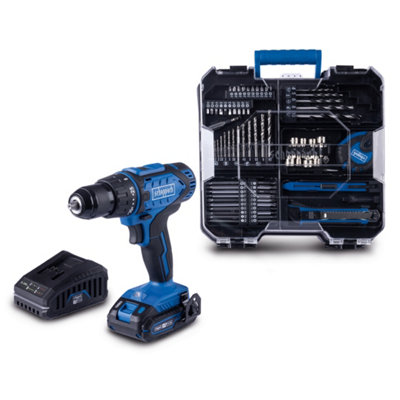 Scheppach C-Dtb74/1-X Cordless Drill Starter Kit20V50Nm Torque74Pc Tool Set from B&Q