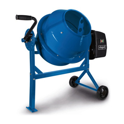 B&Q -  Mix65 Electric Cement Mixer220W63L Drum 55Kg Capacity27.5Rpm Mixing260mm Opening & Transport Wheels