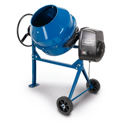 B&Q -  Mix160 Electric Concrete Mixer650W160L Drum 114Kg Capacity29.5Rpm Mixing390mm Opening & Transport Wheels