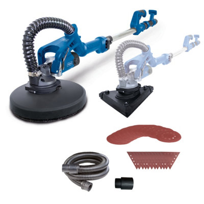Scheppach Ds930 Wall & Ceiling Sander710W8" 215mm Round & Triangular Heads1200-7500Rpm Variable Speed & 4M Hose from B&Q