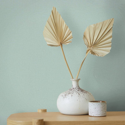 Galerie Green Uni Plain Wallpaper from B&Q