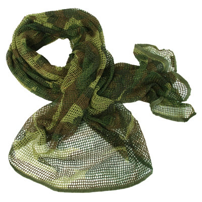 Mil-Tec Net Scarf Woodland Camo from B&Q