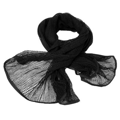Mil-Tec Net Mesh Scarf Neck Cover Black from B&Q