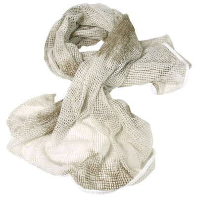 Mil-Tec Net Scarf Mesh Cover White from B&Q