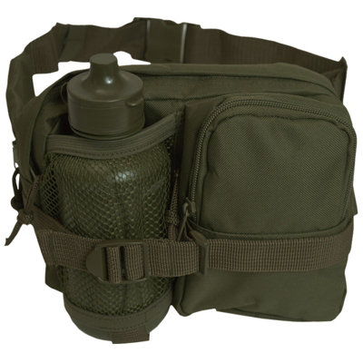 Mil-Tec Waist Bag With Canteen Olive from B&Q