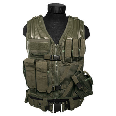 Mil-Tec Usmc Tactical Vest Olive from B&Q