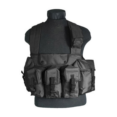 Mil-Tec Chest Rig Carrier Black from B&Q