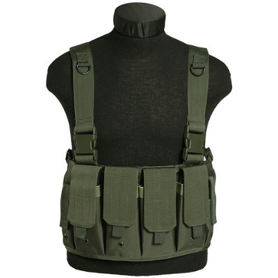 Mil-Tec Mag Carrier Chest Rig Olive from B&Q
