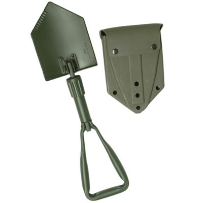 Mil-Tec German Trifold Shovel With Pouch Olive