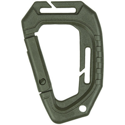 B&Q -  Tactical Carabiner Molle Set Of 2 Olive