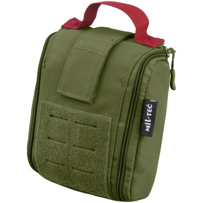 Mil-Tec Individual First Aid Kit Laser Cut Pouch Olive from B&Q