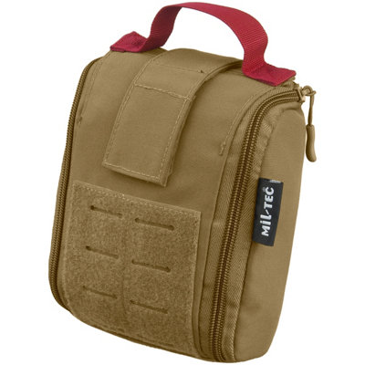 Mil-Tec Individual First Aid Kit Laser Cut Pouch Dark Coyote from B&Q